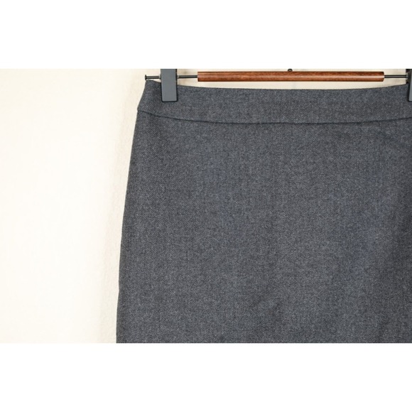 J Crew Womens Straight Skirt Wool Size P0 Gray Back Preppy Classic Capsule‎ Work - Picture 3 of 11